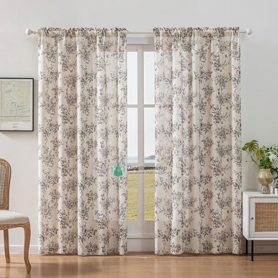 rem-vai-45 Rèm vải 2 lớp phòng khách chung cư